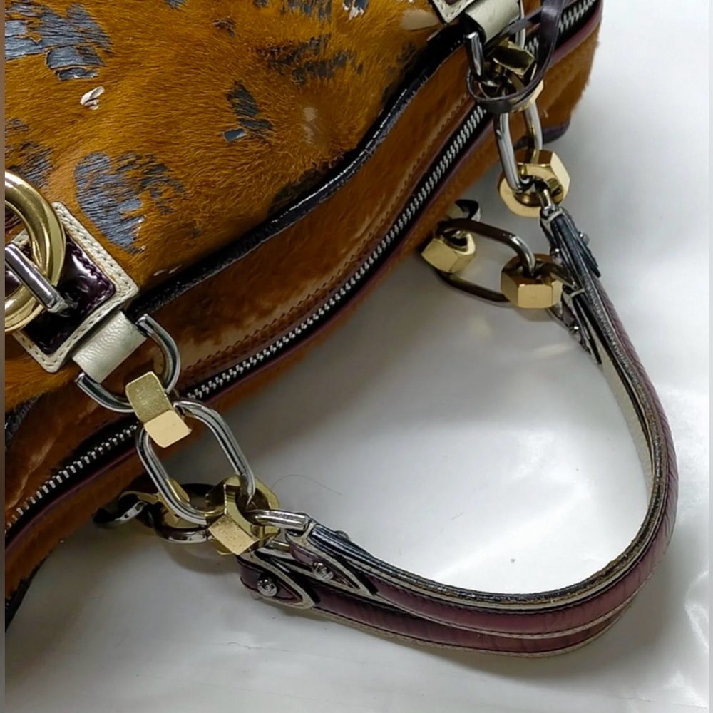 LOEWE AMAZONA PONY-STYLE CALFSKIN HANDBAG. 15” x 10” SOLD OUT RETAIL $3200 - Picture 8 of 17